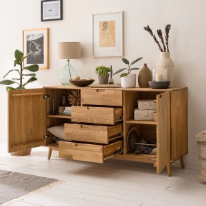 Furniteco Nord 3 Chest Of Drawers (oak, natural parquet oil). Photo 3