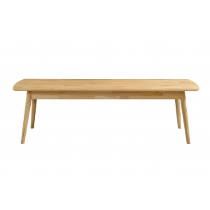 Furniteco Nord Bench 1600x400x450 (oak, natural parquet oil). Photo 3