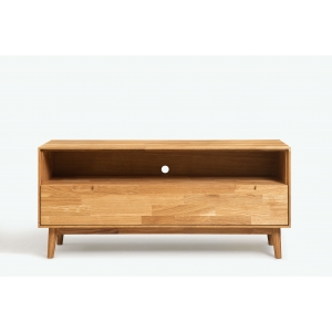 Furniteco Nord 2 TV-Bench (oak, natural parquet oil). Photo 2