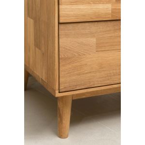 Furniteco Nord 1 Display Cabinet (oak, natural parquet oil). Photo 2
