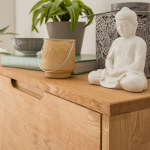 Furniteco Nord Shoe Storage Bench (oak, natural parquet oil). Photo 2