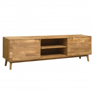 Furniteco Nord TV-Bench 1500 (oak, natural parquet oil). Photo 2