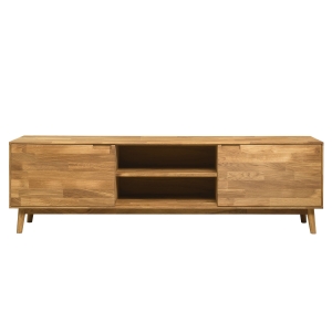 Furniteco Nord TV-Bench 1800 (oak, natural parquet oil). Photo 3