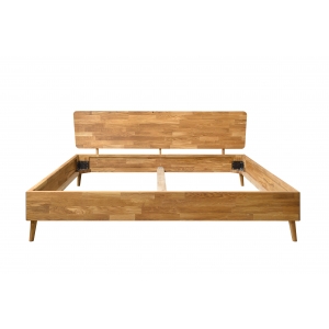 Furniteco Nord Bed 1600x2000 with bed slats (oak, natural parquet oil). Photo 3