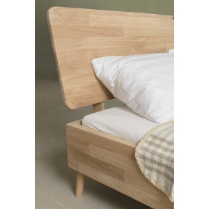 Furniteco Nord Bed 1600x2000 with bed slats (bleached oak). Photo 3