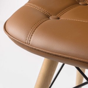 Furniteco Nord Chair (bleached oak, brown). Photo 2