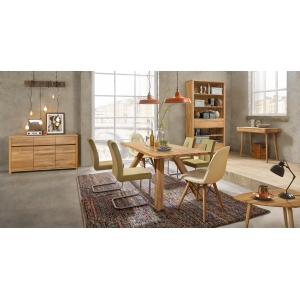 Furniteco Korsa 2 Shelving Unit (oak, natural parquet oil). Photo 2