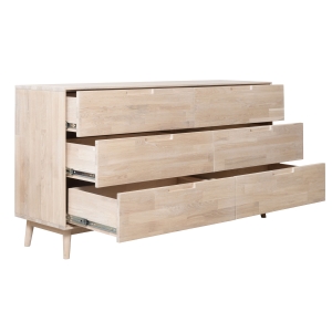 Furniteco Nord 4 Chest Of Drawers (bleached oak). Photo 2