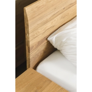Furniteco Korsa Bed 1200x2000 with bed slats (oak, natural parquet oil). Photo 3
