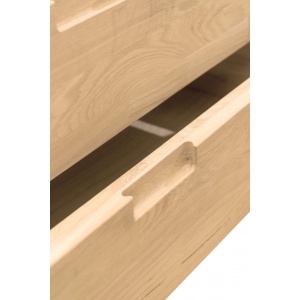 Furniteco Nord 1 Chest Of Drawers (bleached oak). Photo 2