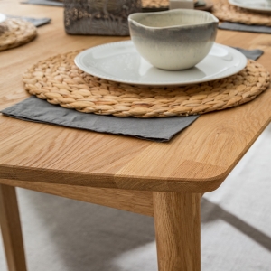 Furniteco Nord 1 Dinner Table 1600x900x750 (oak, natural parquet oil). Photo 2