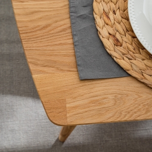 Furniteco Nord 1 Dinner Table 1400x900x750 (oak, natural parquet oil). Photo 2