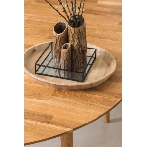 Furniteco Nord 3 Dinner Table D850х750 (oak, natural parquet oil). Photo 3