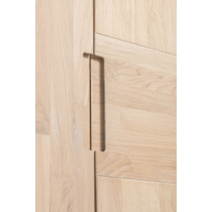 Furniteco Nord 3 Doors Wardrobe (bleached oak). Photo 2