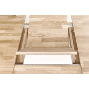 Furniteco Nord 2R Extendable Dinner Table 1700(2100)х900х750 (bleached oak). Photo 3