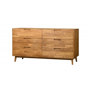 Furniteco Nord 4 Chest Of Drawers (oak, natural parquet oil). Photo 2
