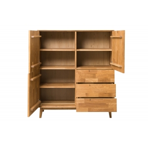 Furniteco Nord 5 Chest Of Drawers (oak, natural parquet oil). Photo 2