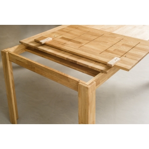 Furniteco X2 Sliding Dinner Table 1400(2000)х900х750 (oak, natural parquet oil). Photo 2